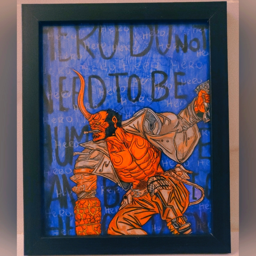 Hell Boy cover poster for wall decor